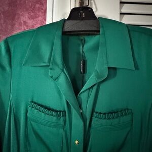 Elie Tahari Green Blouse